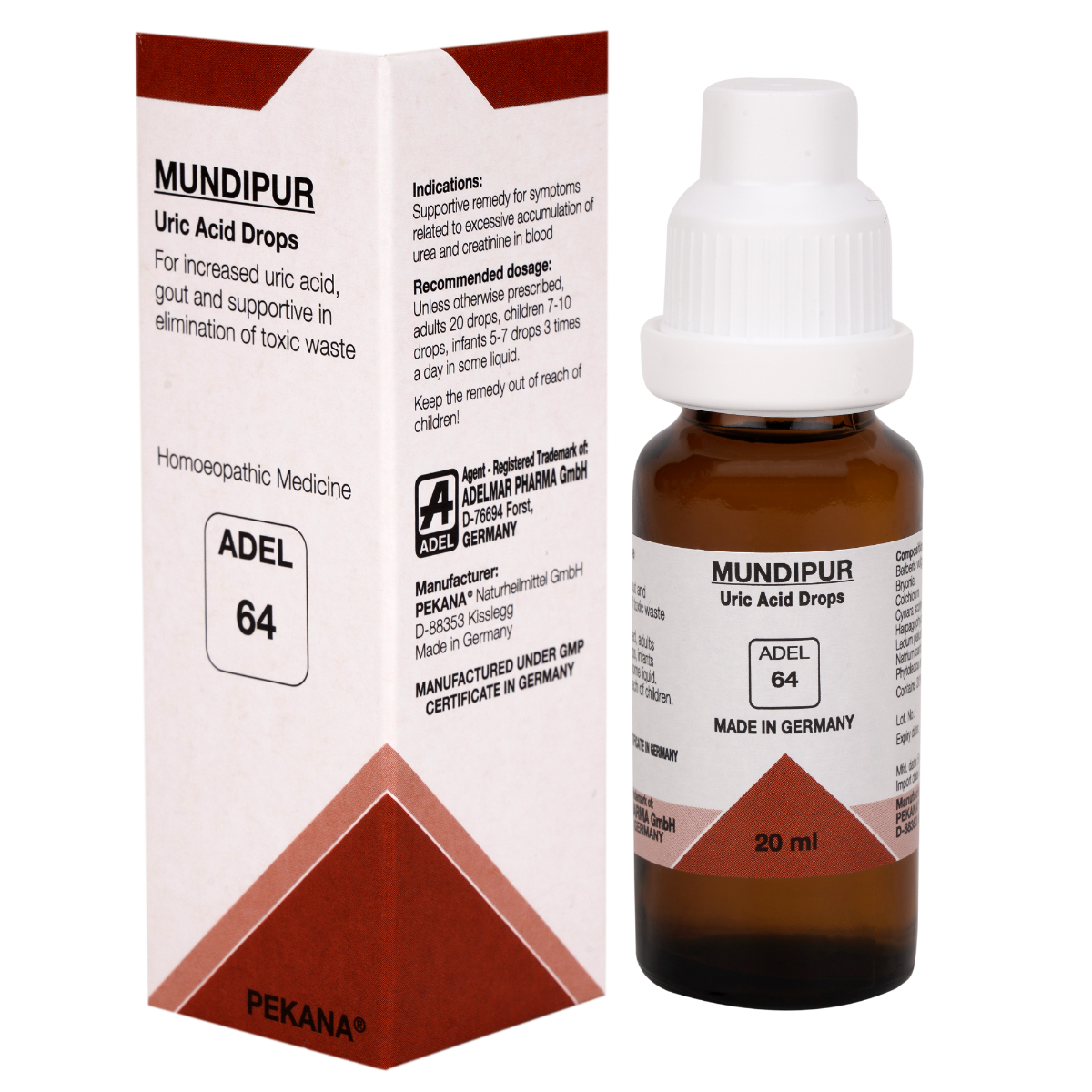 ADEL - 64 Uric Acid Drops